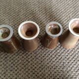 Series of 4 sandstone cups