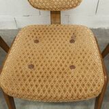 4 chairs and 2 Lounge armchairs by Roger Landault, ABC edition, 1950.