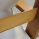 Italian brutalist pine sling chair