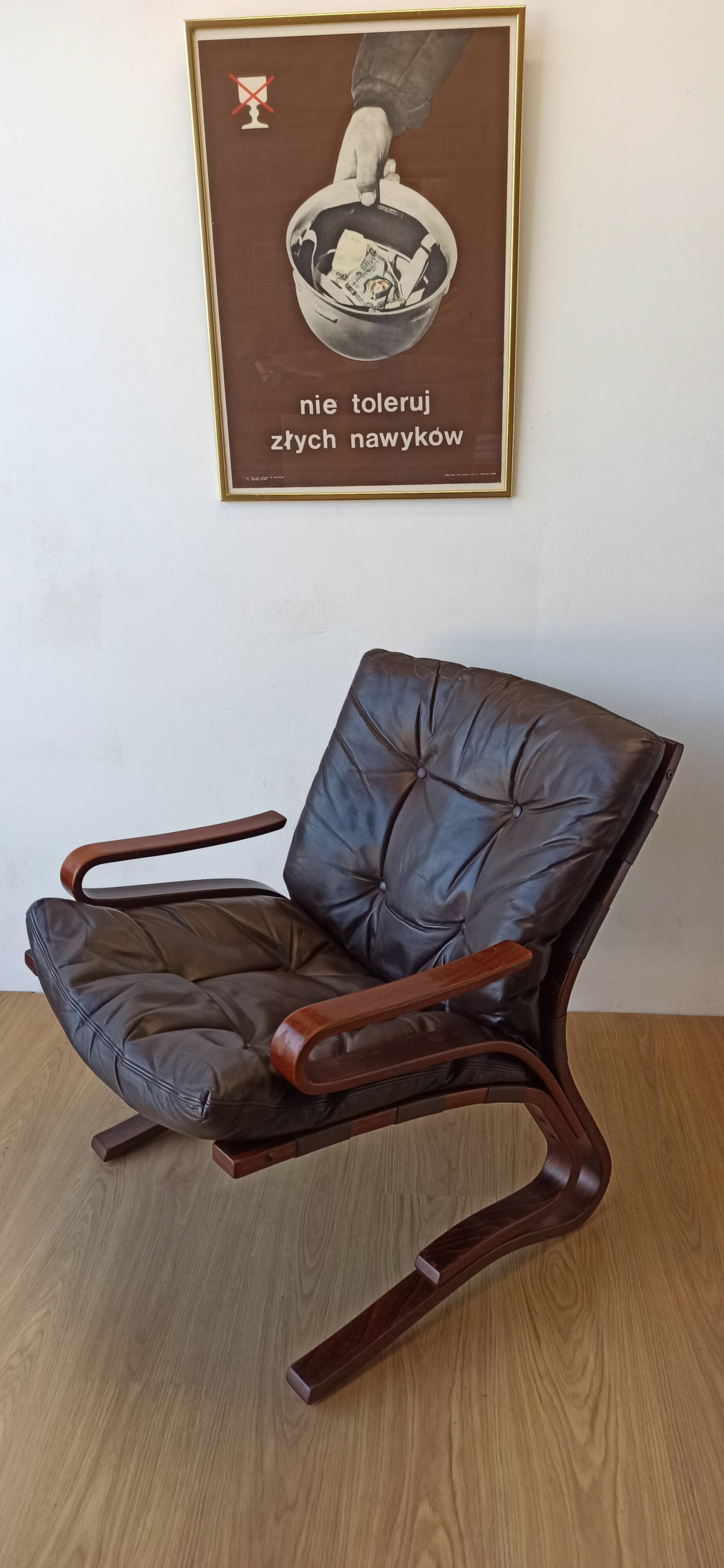 Scandinavian  Lounge Chair by Oddvin Rykken, 1960s.
