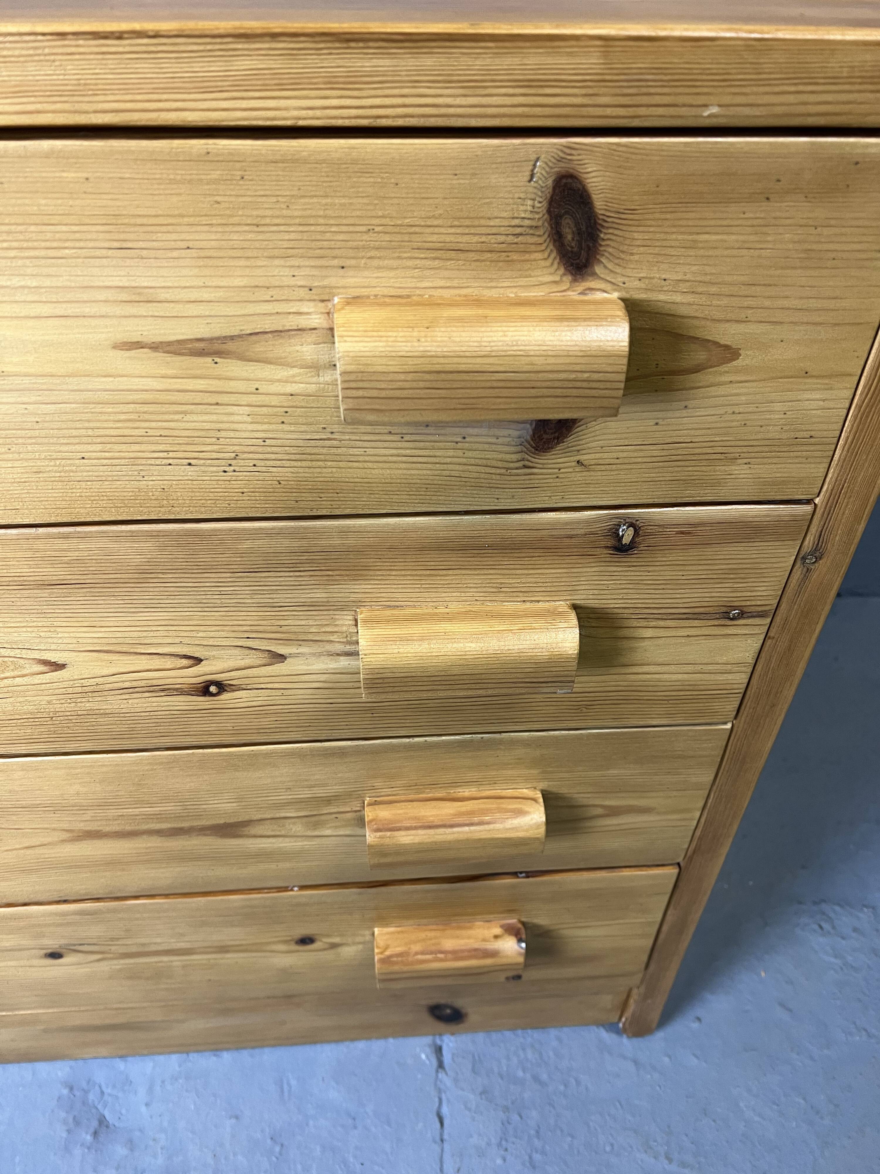 Pine chest of drawers 4 drawers, 80s
