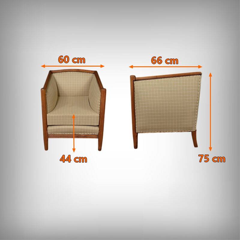 Art Deco Beech Armchair – 1930