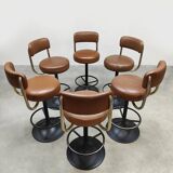 Swedish design bar stools vintage Borje Johanson