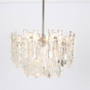 Glass ice Murano chandeliers by Kalmar, Austria, 1960s