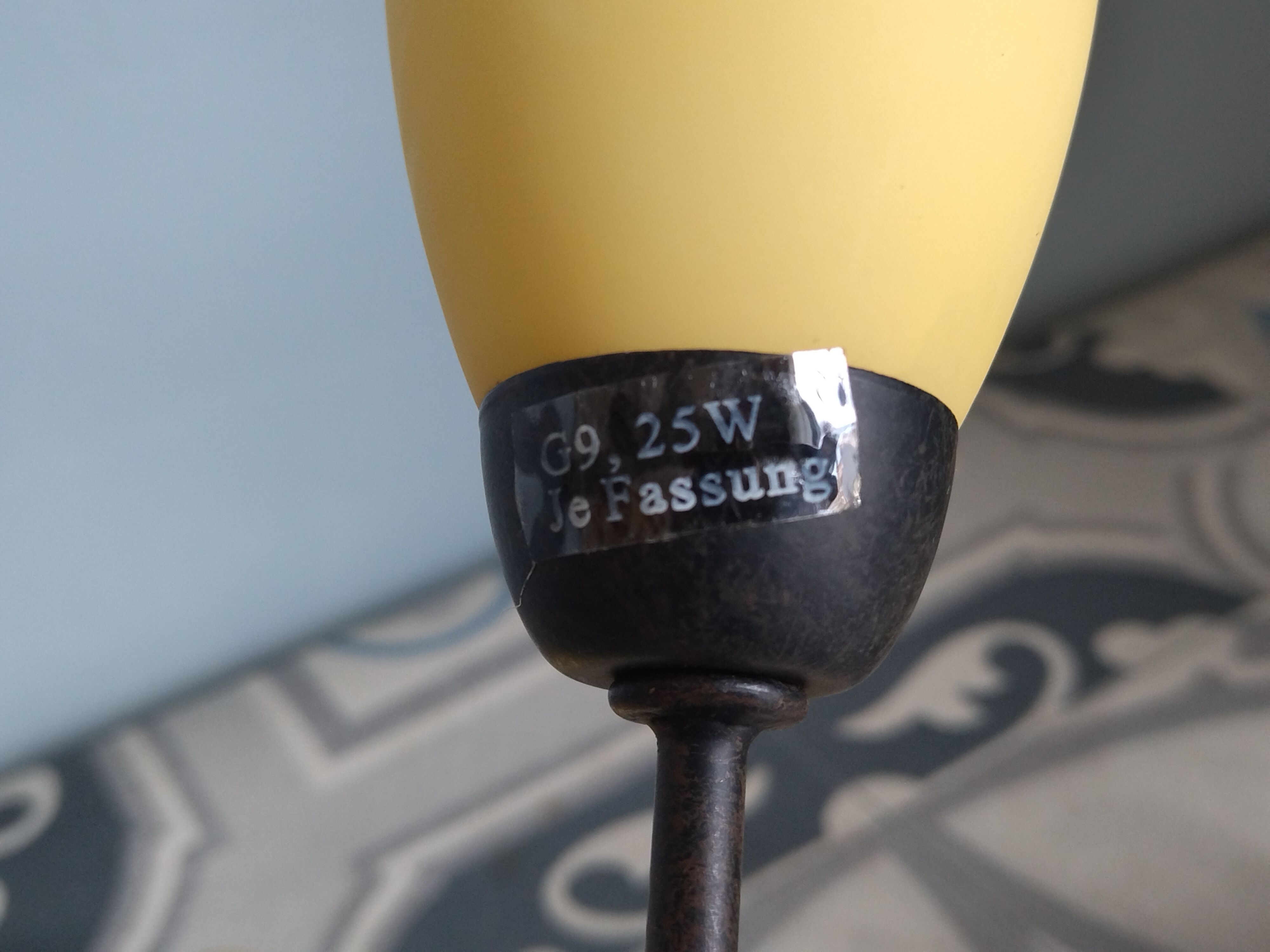 Table lamp I fassung Honsel Leuchten vintage