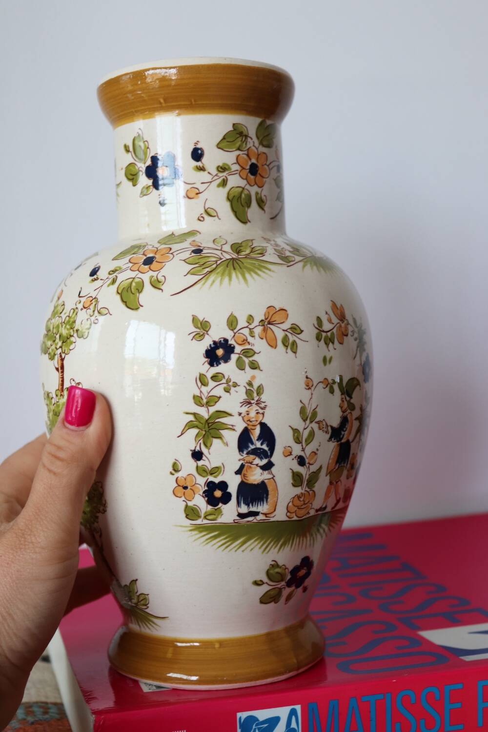 Vintage Moustier vase