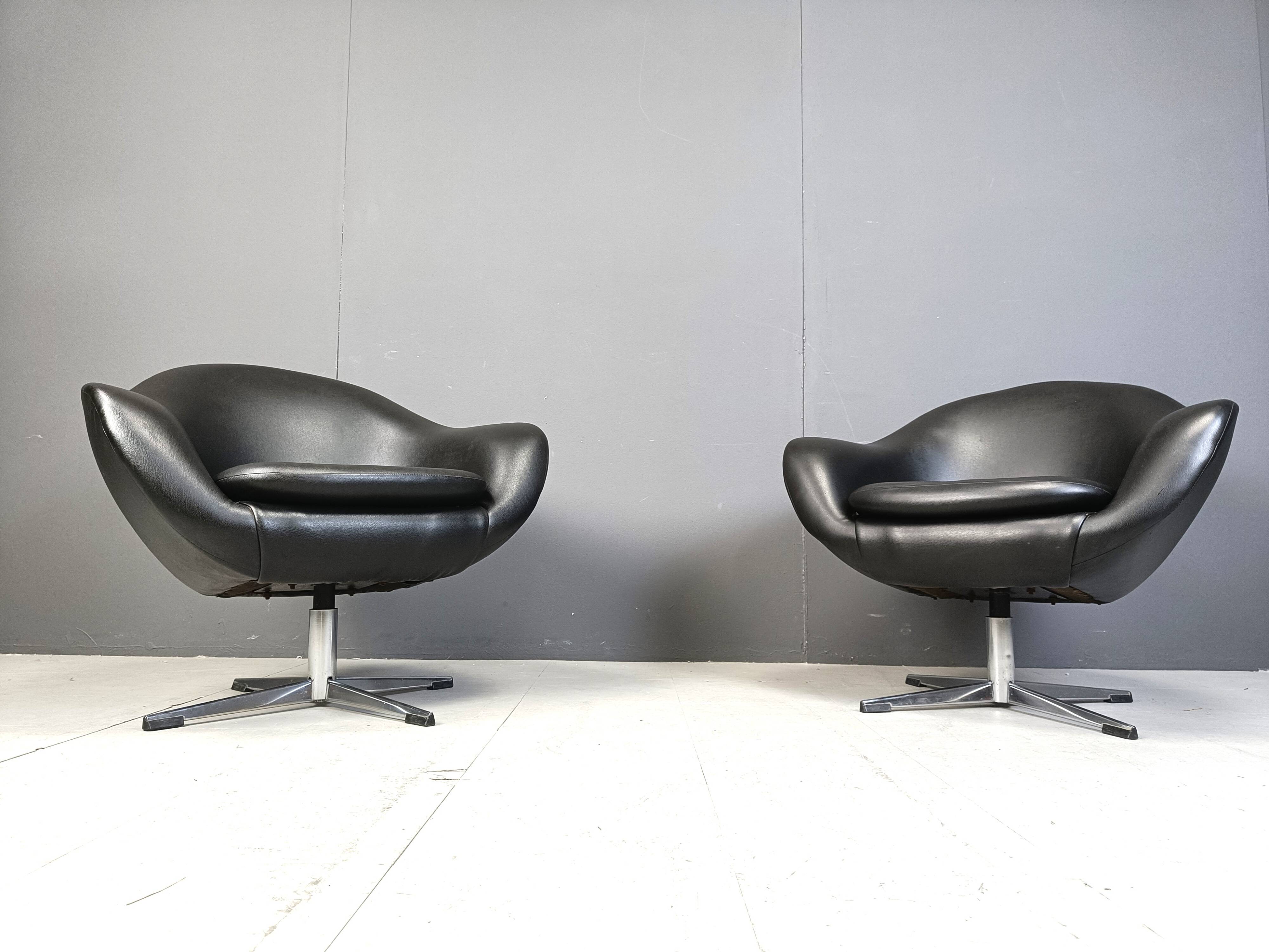 Mid century club  chairs, 1960s