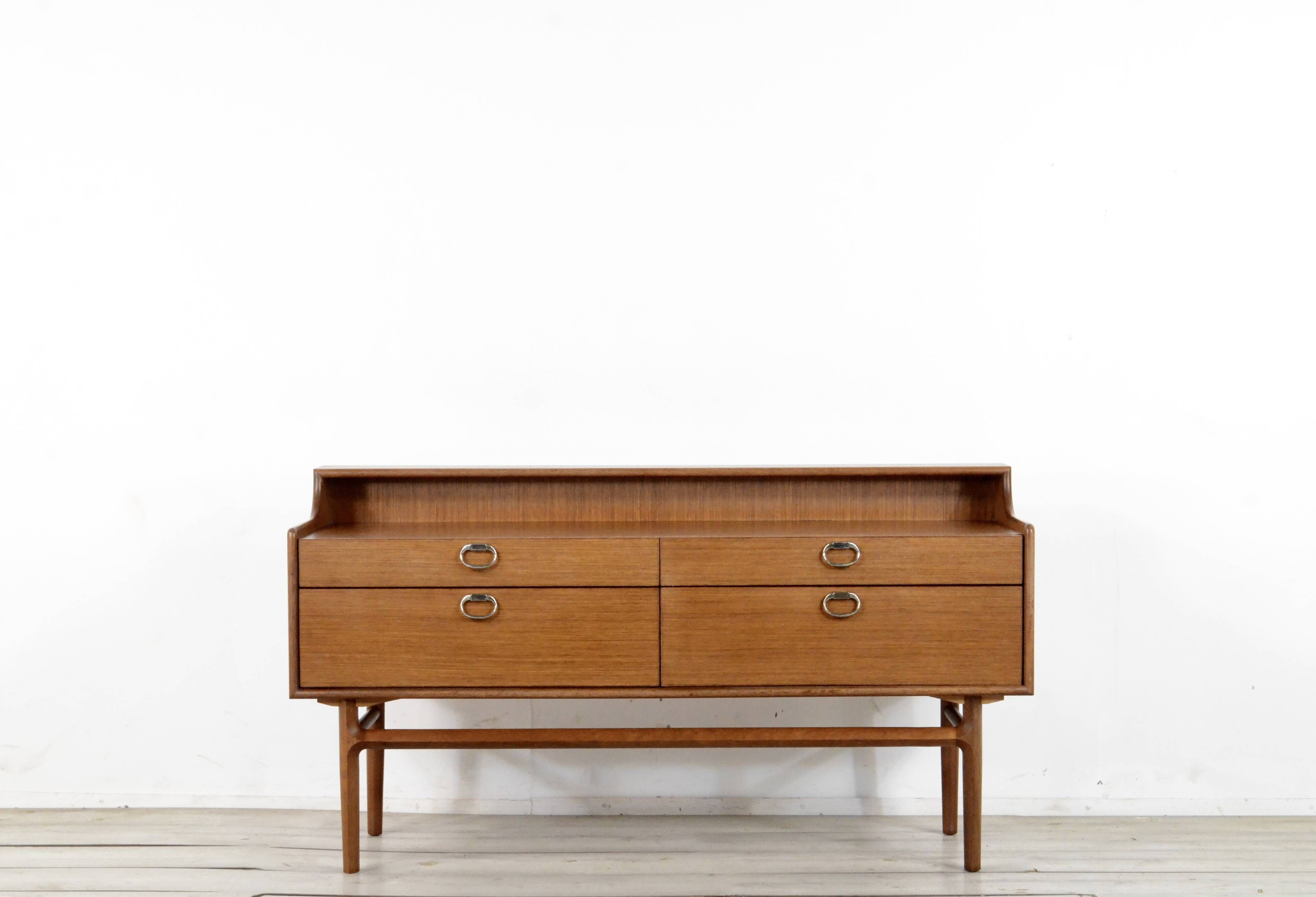 Midcentury Meredew Sideboard / Chest Of Drawers In Walnut. Vintage Modern / Retro / Scandinavian / D