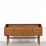 Midcentury Meredew Sideboard / Chest Of Drawers In Walnut. Vintage Modern / Retro / Scandinavian / D