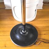 30s art deco floor lamp in chrome metal