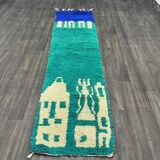 Handmade hallway rug 300cm x 70cm