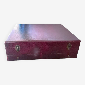 Box for silverware and goldsmithing luxury leather box