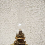 Ancienne lampe à pétrole xl en laiton