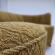 1960s, Danish 2-seater "Banan" sofa, green furniture wool, ash wood.