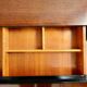 Dresser / chest of drawers and bedside tables - 1960s - faux leather brass