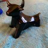 Vintage ceramic bull