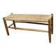 Rustic artisanal brutalist bench 1960 93cm