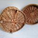 Vintage wicker laundry basket handmade in the 1970s