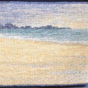Mixed media painting signed Mireille Veauvy – acrylic and integrated tapestry