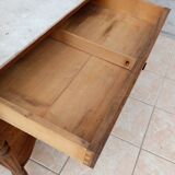 Meuble de toilette en noyer