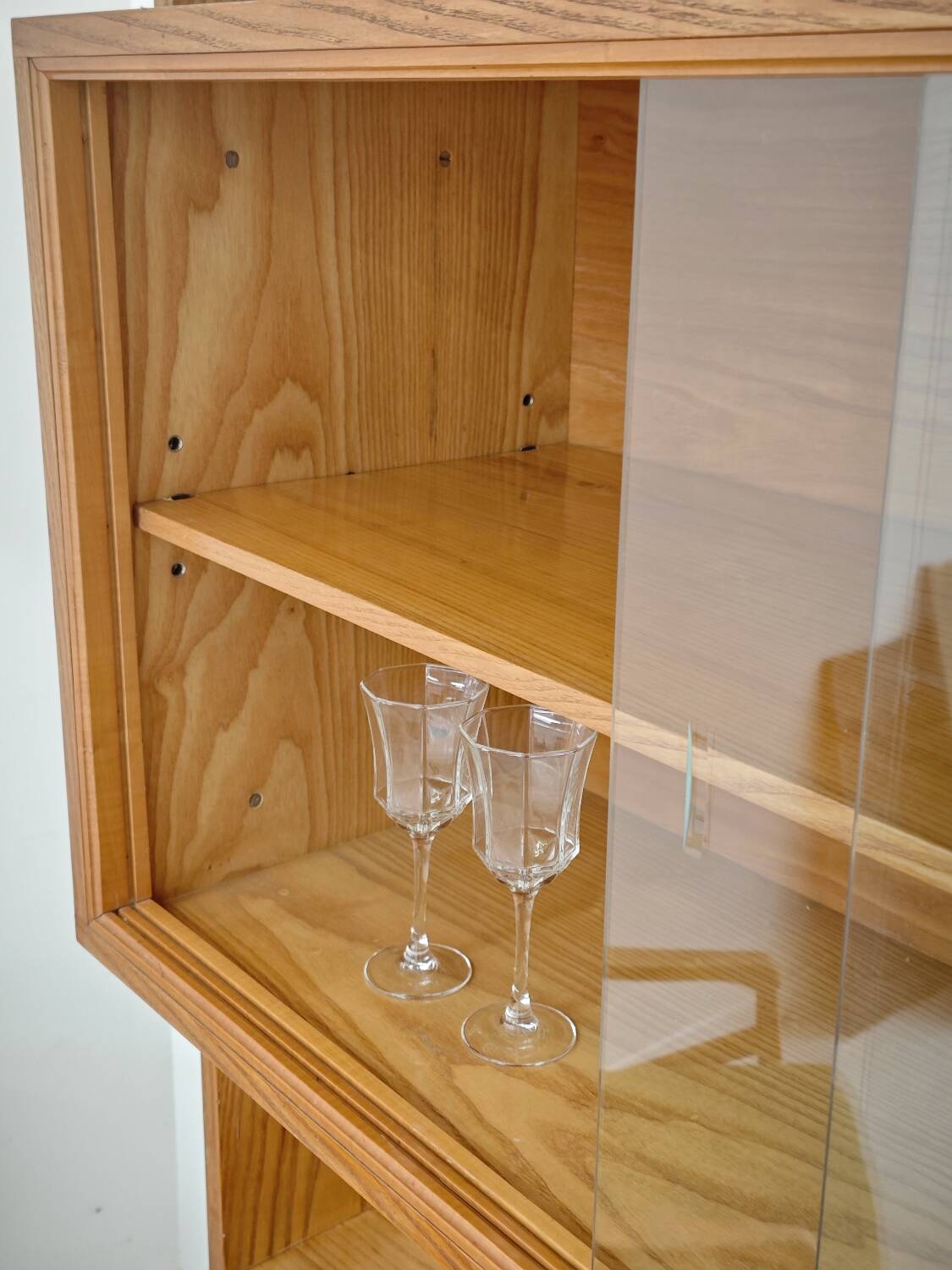 High sideboard, wooden display cabinet by Frantisek Jirak – 1960