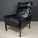 Ensemble de fauteuil lounge et ottoman Mod. 500 attribué à Hans Olsen pour Vatne Møbler, Danemark, années 1960