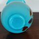 vintage turquoise opaline vase from the 60s