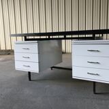 6-drawer desk white laminate