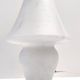 White Murano Glass Table Lamp with a Pink Marble Effect, Italy