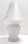 White Murano Glass Table Lamp with a Pink Marble Effect, Italy
