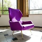 Rare Wingback Lounge Chair by Rudolf B. Glatzel for Alfred Kill, Germany 1950s