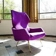 Rare Wingback Lounge Chair by Rudolf B. Glatzel for Alfred Kill, Germany 1950s