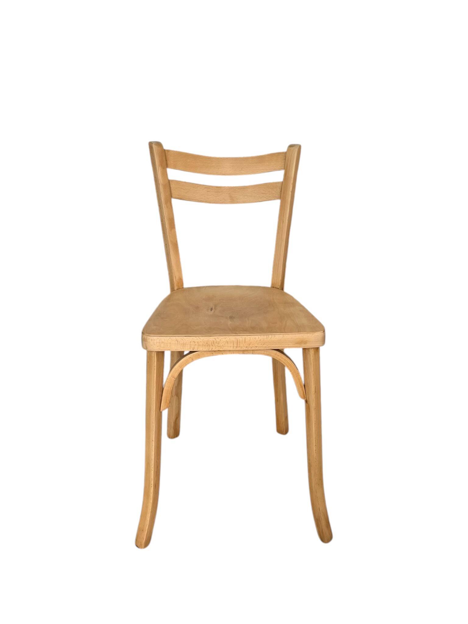 Chaise Baumann bois Nao style scandinave esprit bistrot