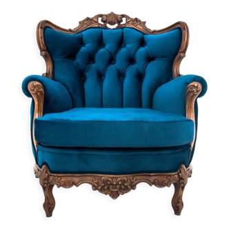 Blue Louis Philippe armchair