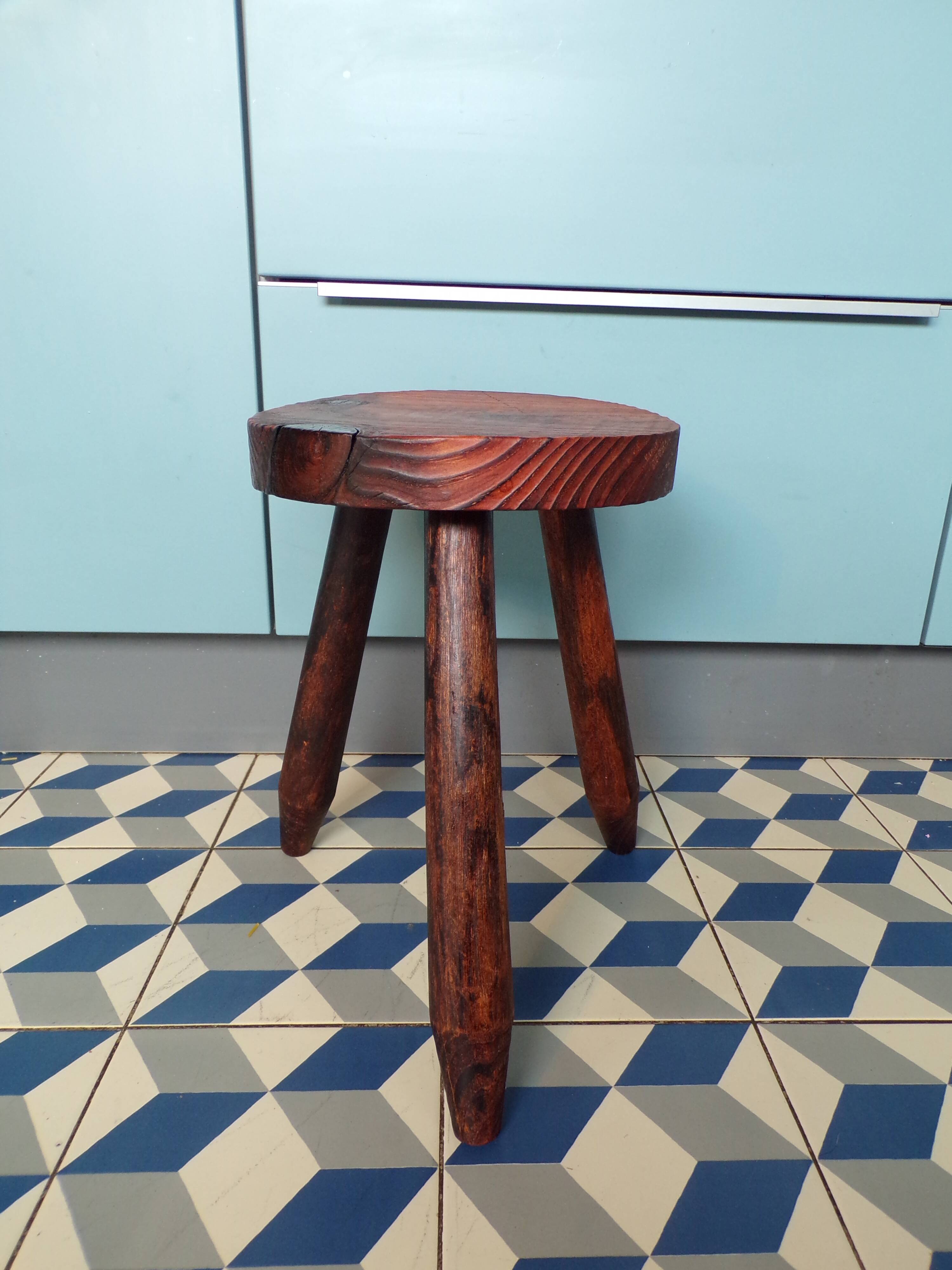 Antique milking stool