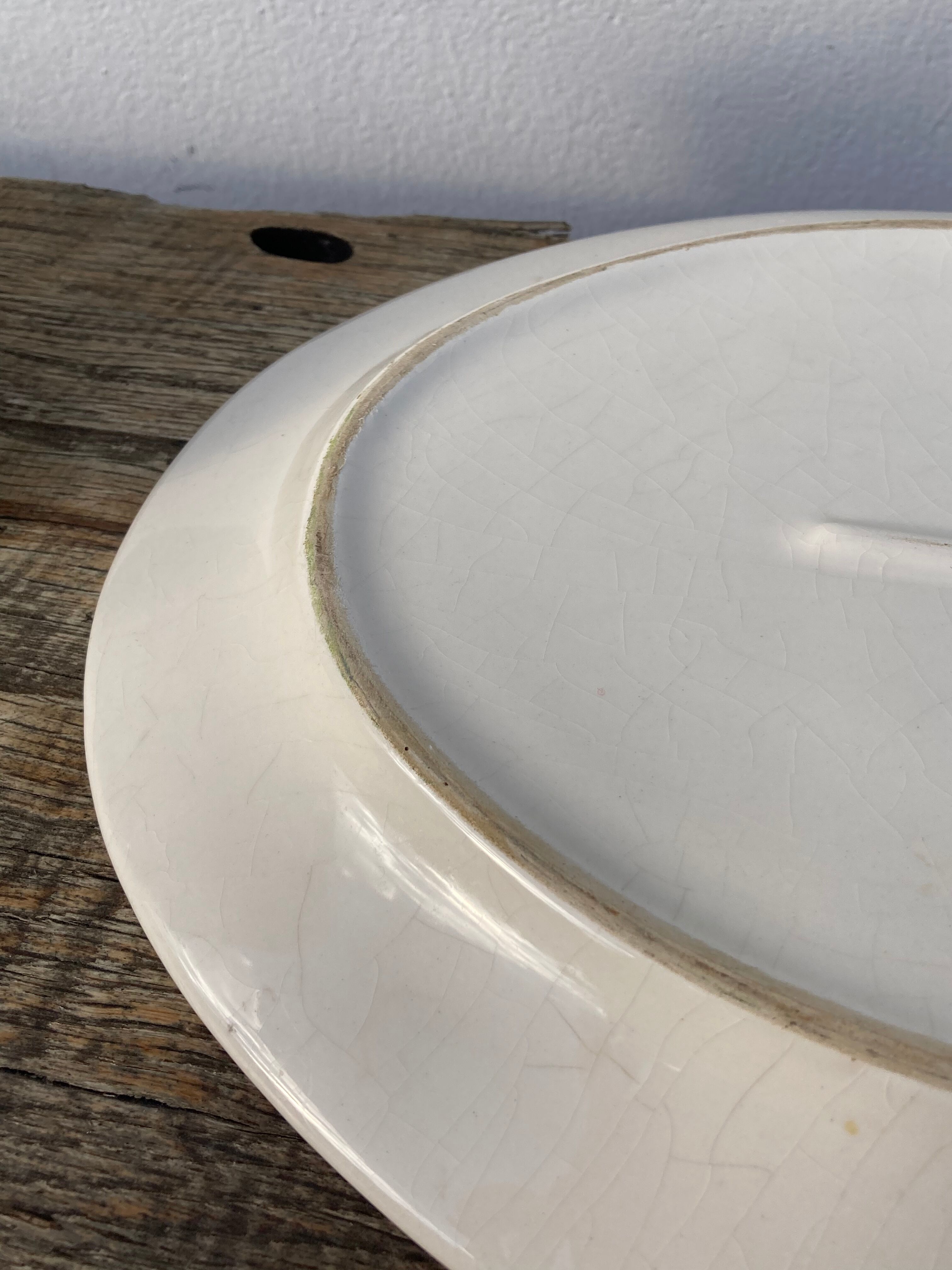 Traditional Basque oval ceramic dish