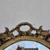 Miroir ovale de style Louis XVI vintage