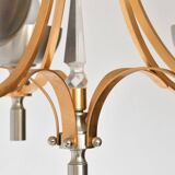 Vintage chandelier in gold and silver metal