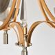 Vintage chandelier in gold and silver metal