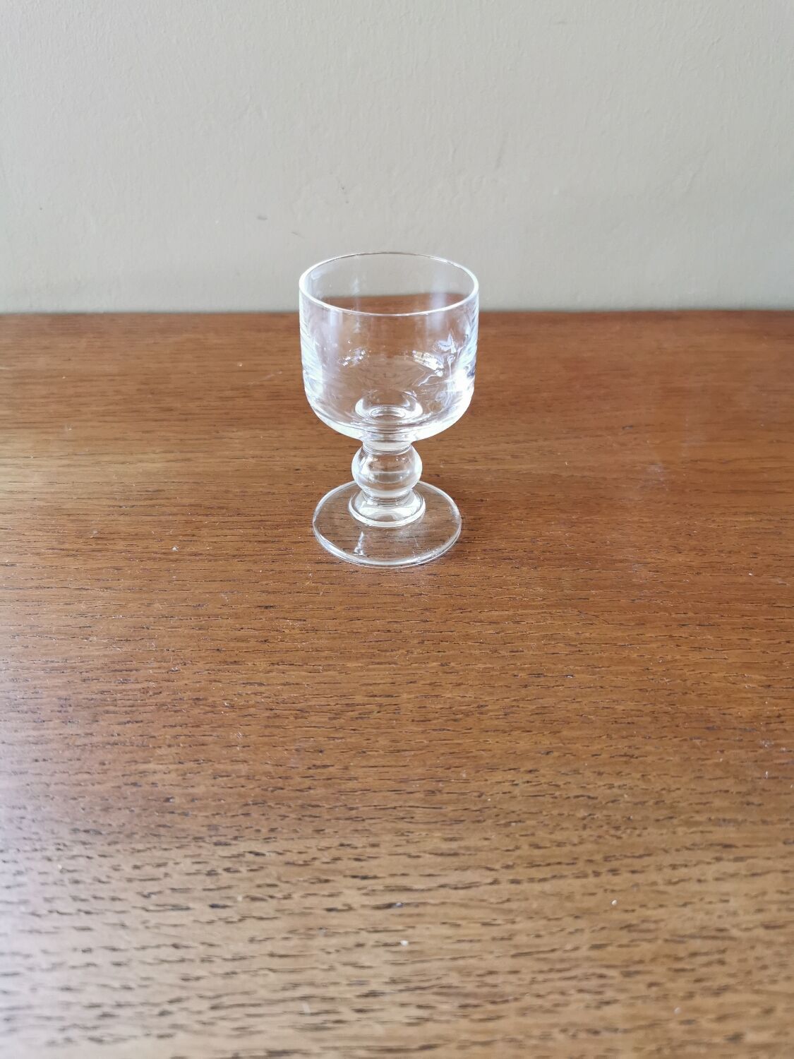 6 vintage crystal digestive glasses
