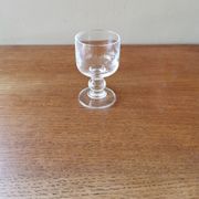 6 vintage crystal liqueur glasses