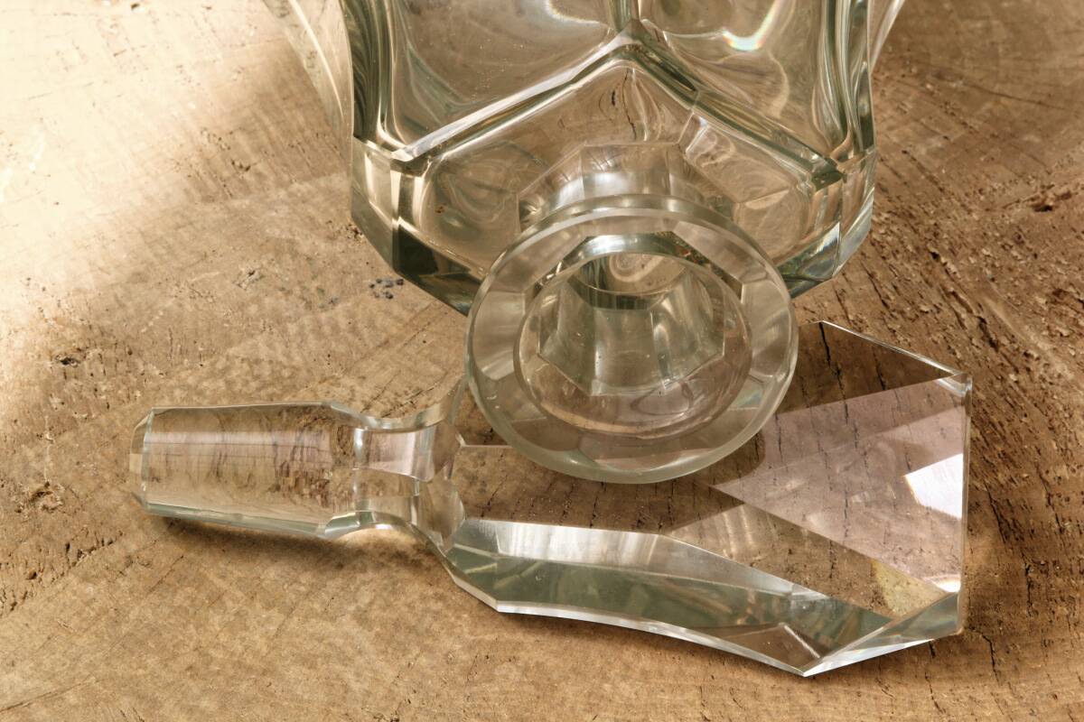 Art Deco cut crystal carafe