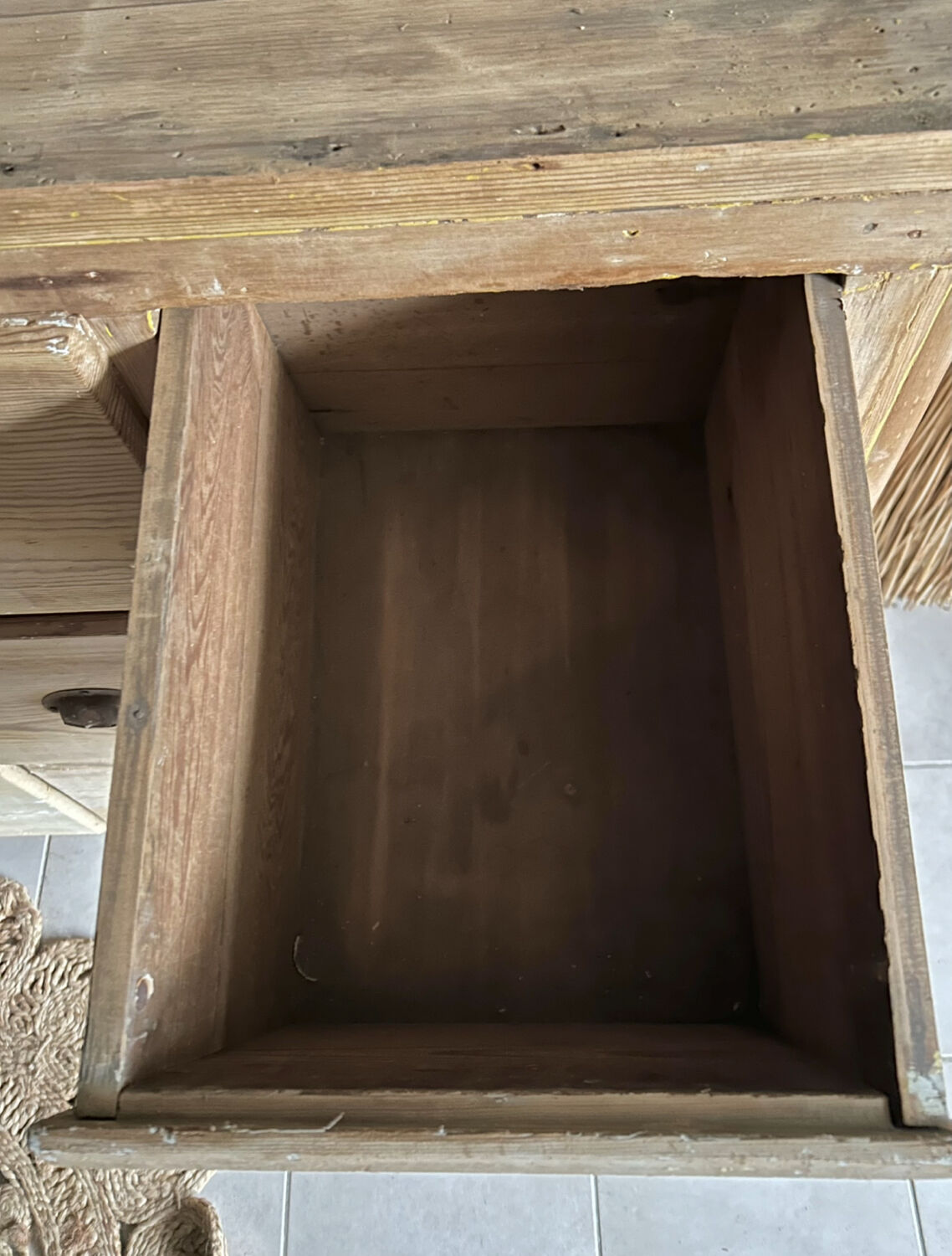 Antique workshop drawer unit from the early 20th century.