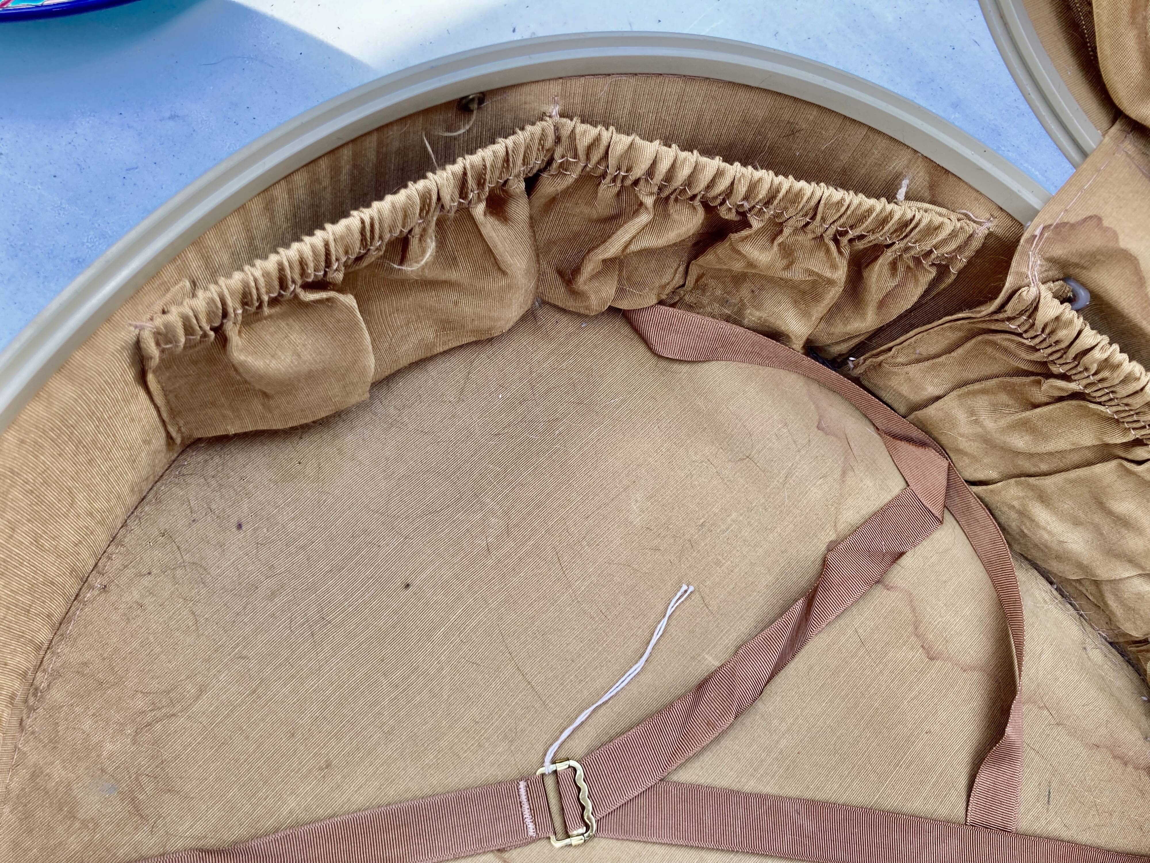 Vintage samsonite streamlite hat suitcase - liner france