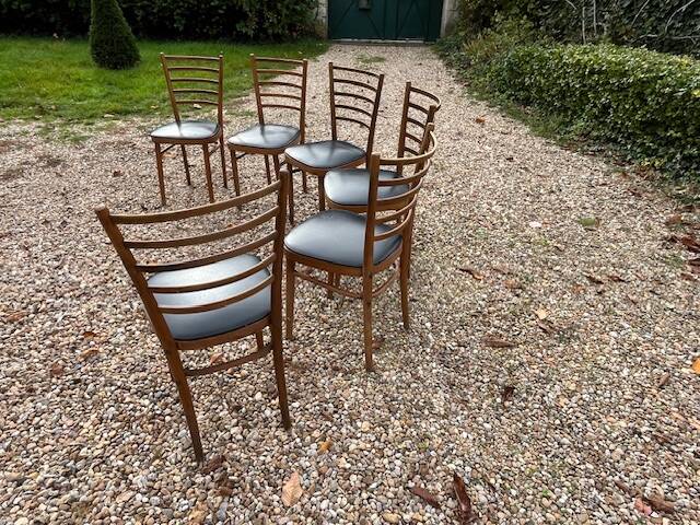 Set of 6 vintage chairs, Scandinavian style