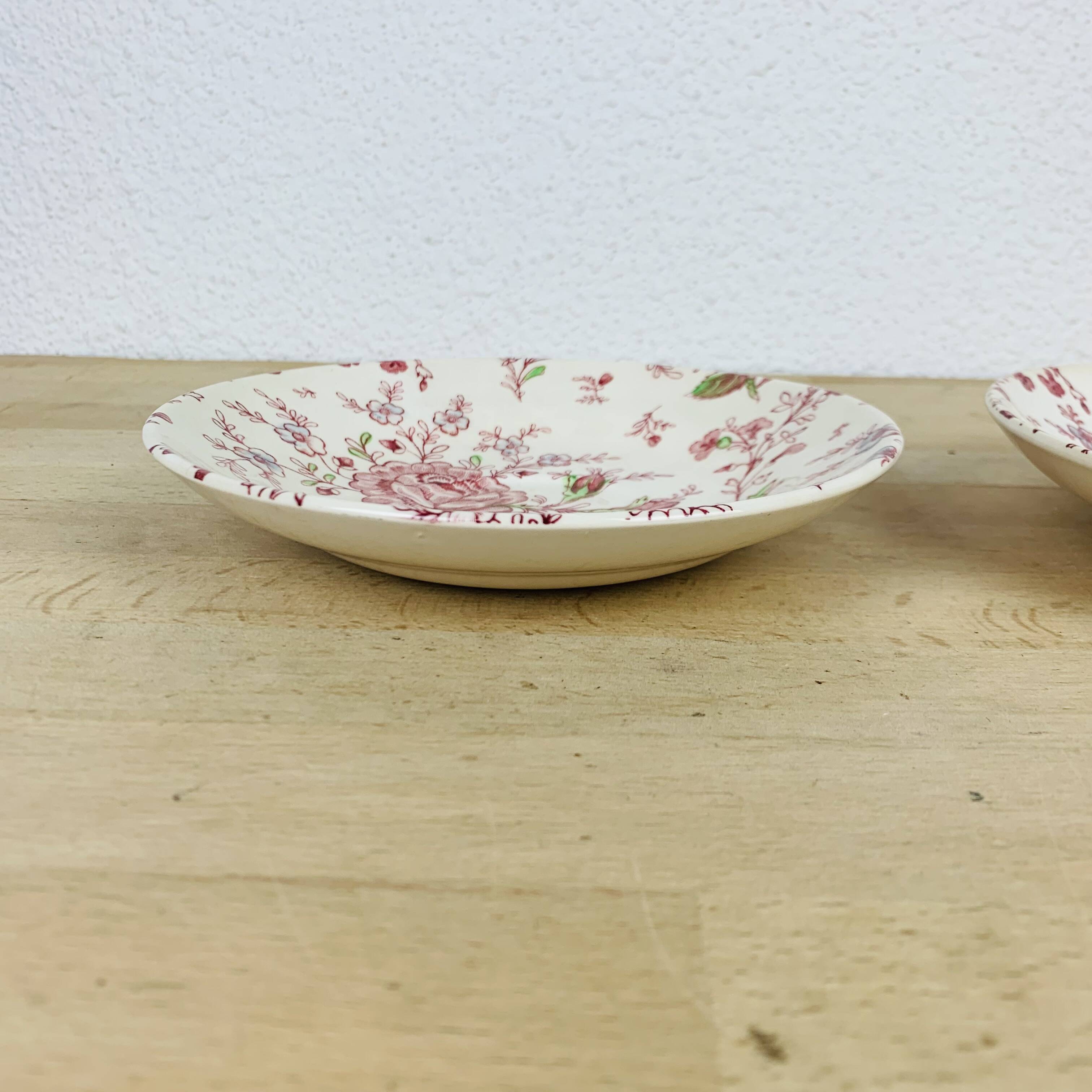 2 assiettes creuses Rose Chintz par Johnson Brothers Selency