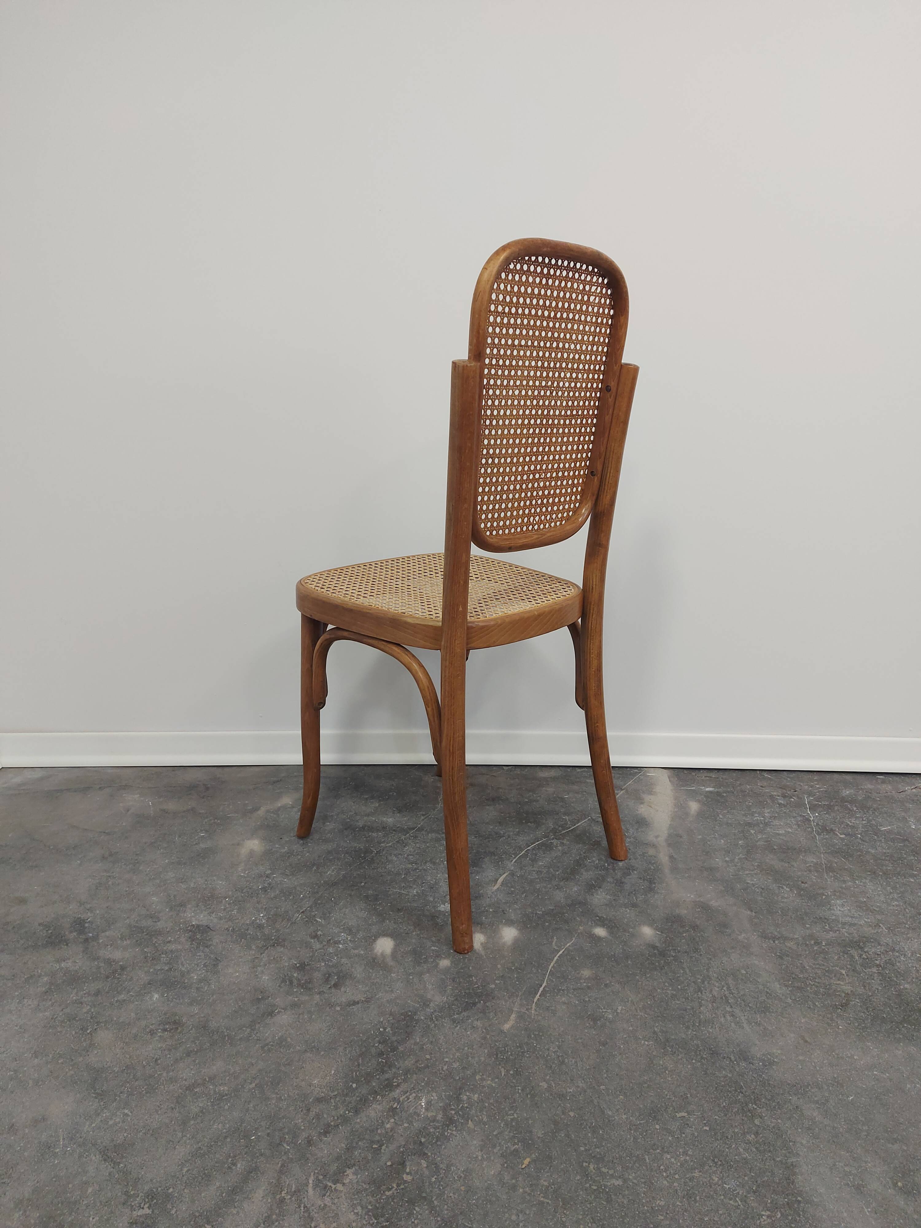 Chair, bentwood cane, 1960s