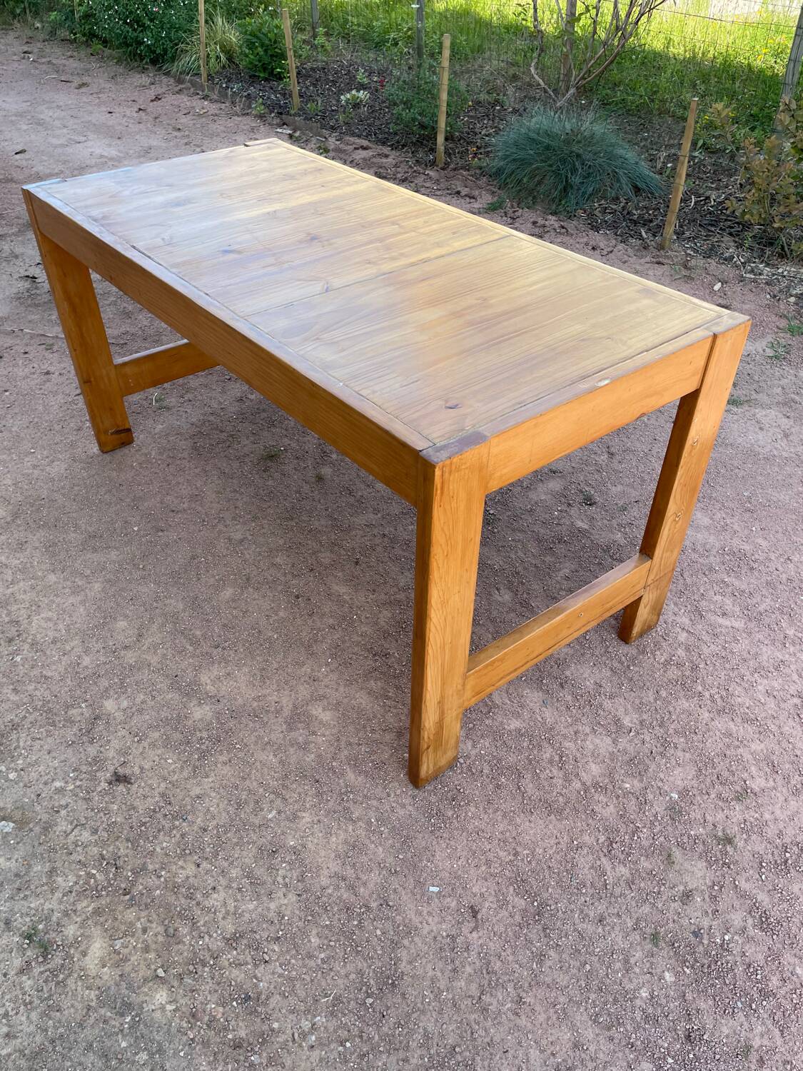Charlotte Perriand dlg pine table from the 60s