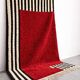 Handwoven pure wool rug with colourful patterns, size 150/250 cm.