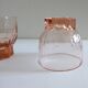 Set of 4 pink digestive glasses, Luminarc